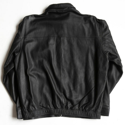 POLO RALPH LAUREN Lamb Leather Swing Top Jacket Black Size L