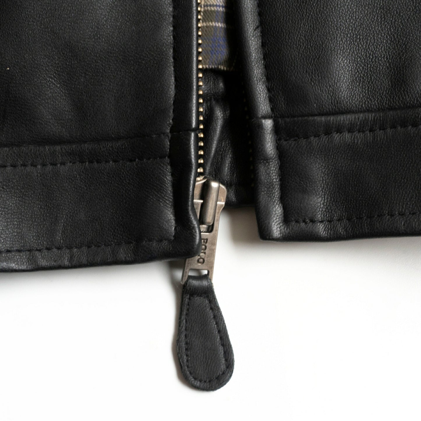 POLO RALPH LAUREN Lamb Leather Swing Top Jacket Black Size L