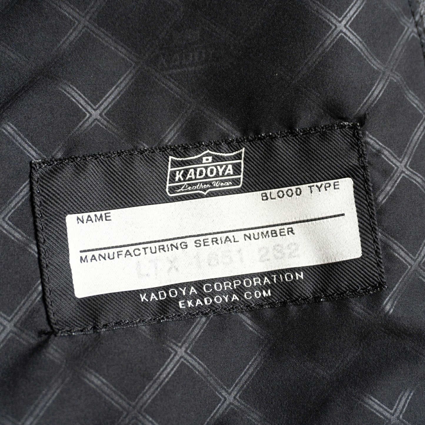 KADOYA Cowhide Leather Single Rider Jacket Black Size 4L