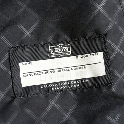 KADOYA Cowhide Leather Single Rider Jacket Black Size 4L