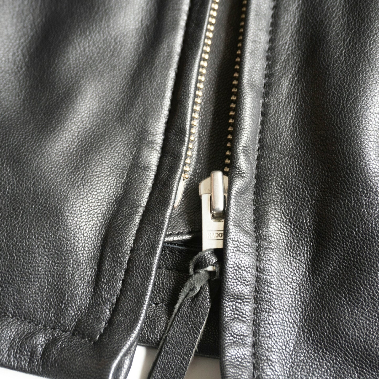 KADOYA Cowhide Leather Single Rider Jacket Black Size 4L
