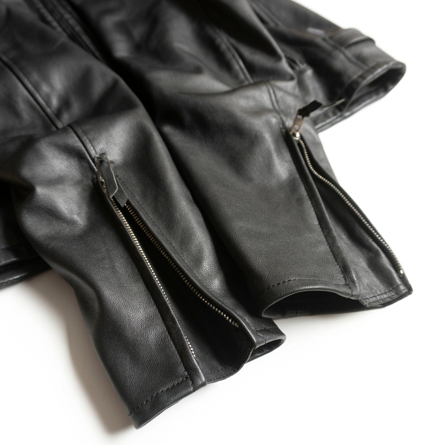 KADOYA Cowhide Leather Single Rider Jacket Black Size 4L
