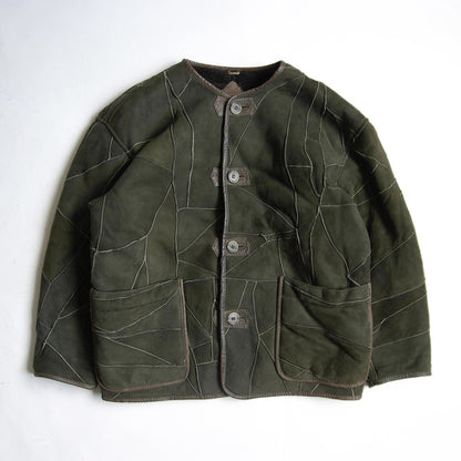 HAI SPORTING GEAR No Collar Boa Leather Jacket Size M
