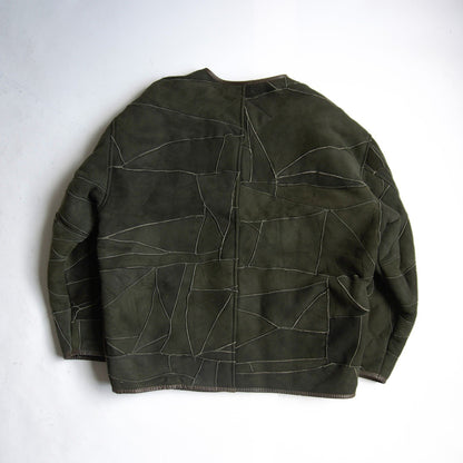 HAI SPORTING GEAR No Collar Boa Leather Jacket Size M