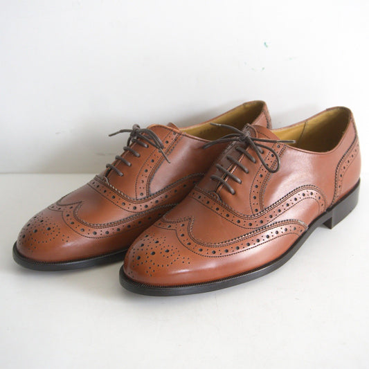 REGAL Wingtip Leather Shoes Brown Size 25.5EE