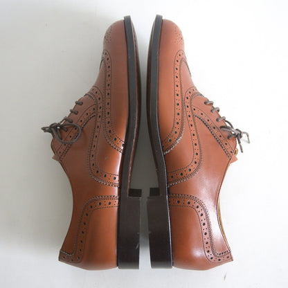 REGAL Wingtip Leather Shoes Brown Size 25.5EE