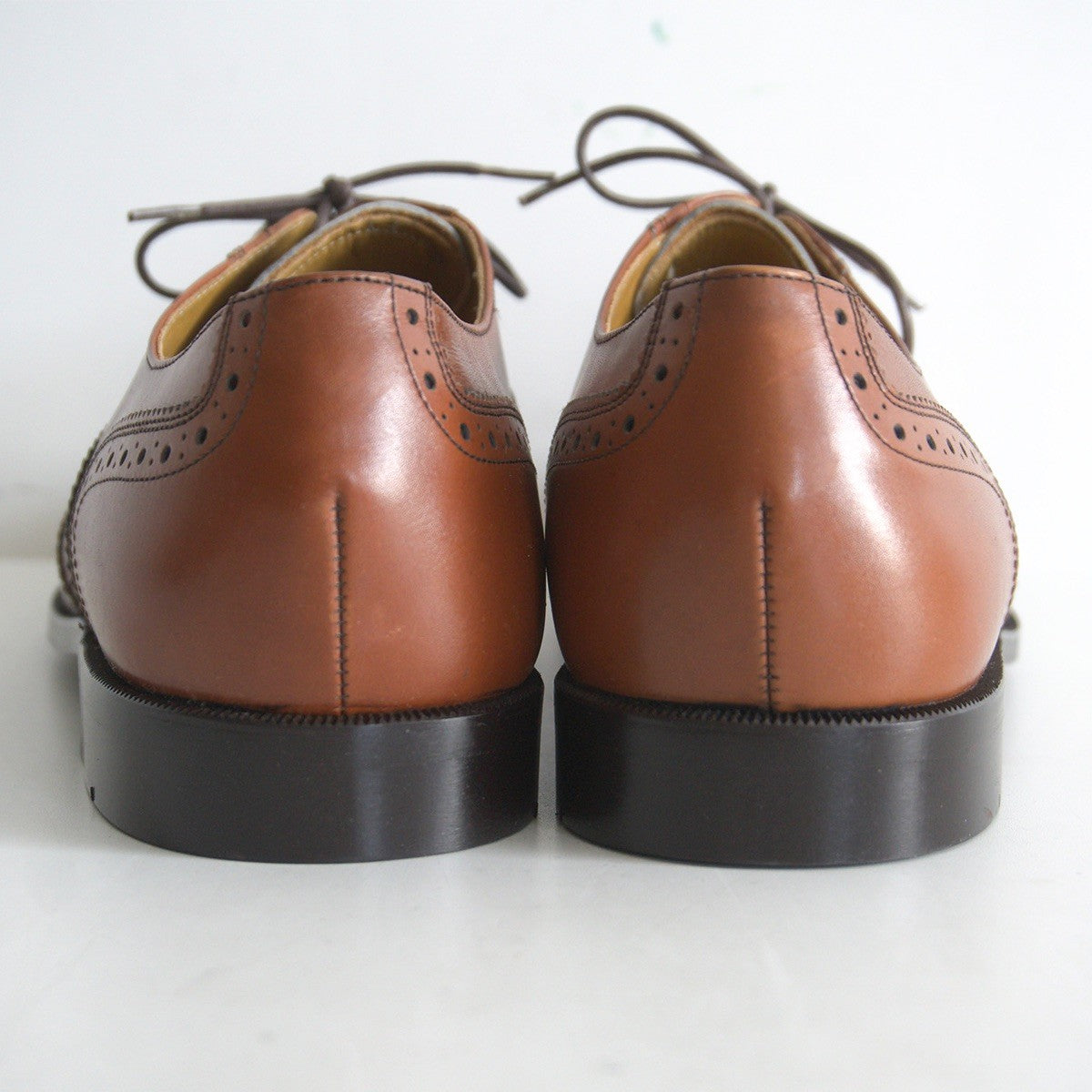 REGAL Wingtip Leather Shoes Brown Size 25.5EE