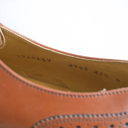 REGAL Wingtip Leather Shoes Brown Size 25.5EE