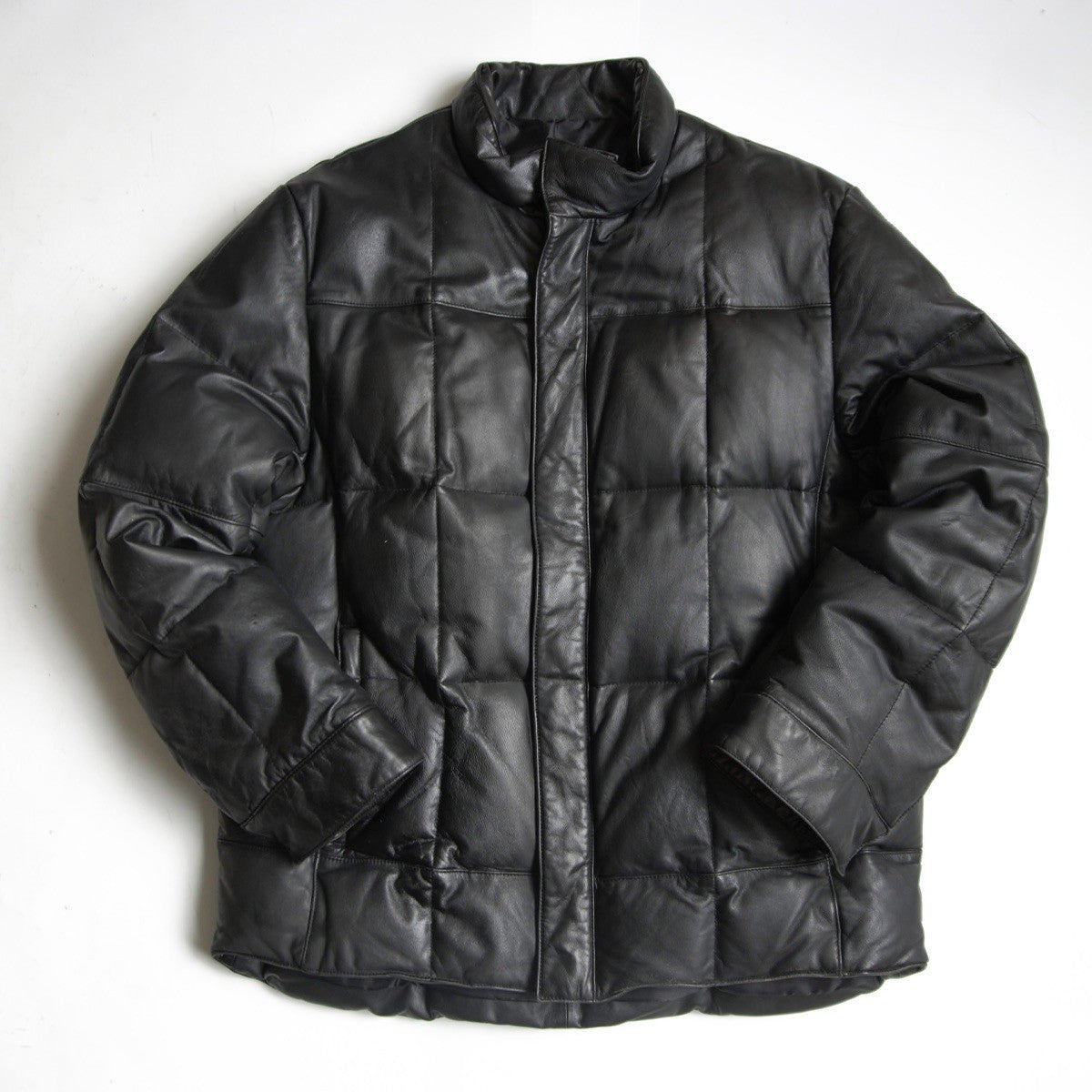 comme ca du mode men Black Horsehide Leather Down Jkt Size M