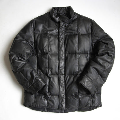 comme ca du mode men Black Horsehide Leather Down Jkt Size M
