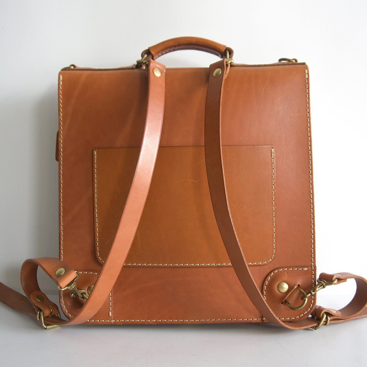 HERZ Leather 3-Way Bag 3 Front Pockets ONE Size ONE SIZE