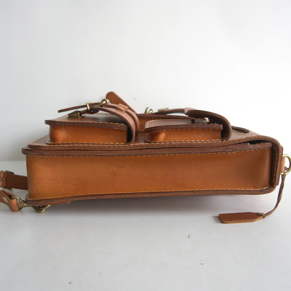 HERZ Leather 3-Way Bag 3 Front Pockets ONE Size ONE SIZE