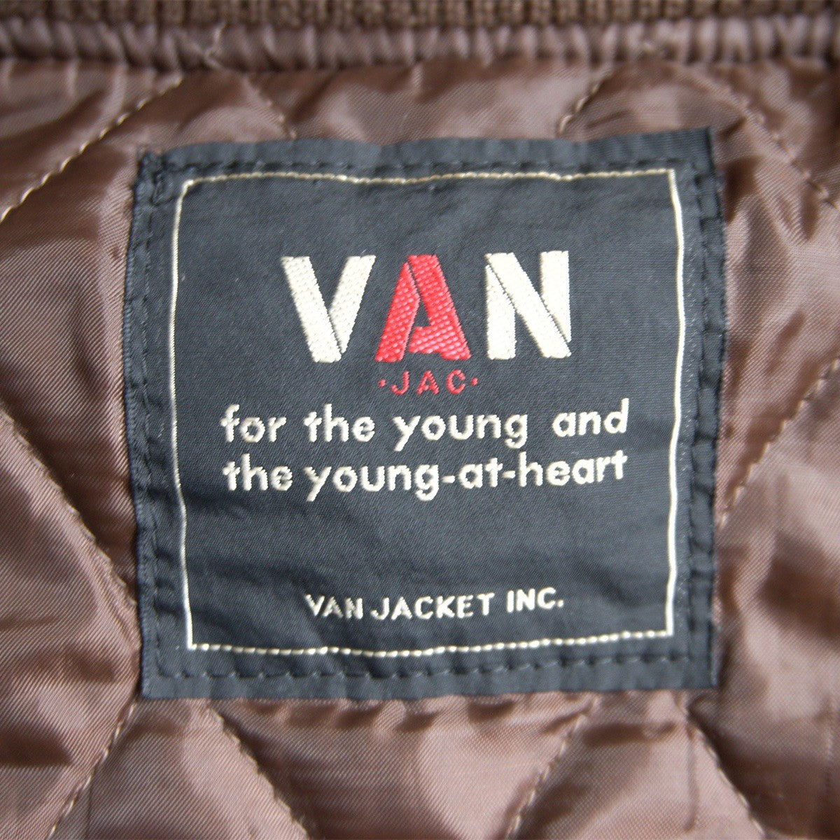 VAN JAC Leather Sleeve Varsity Jacket Size LL
