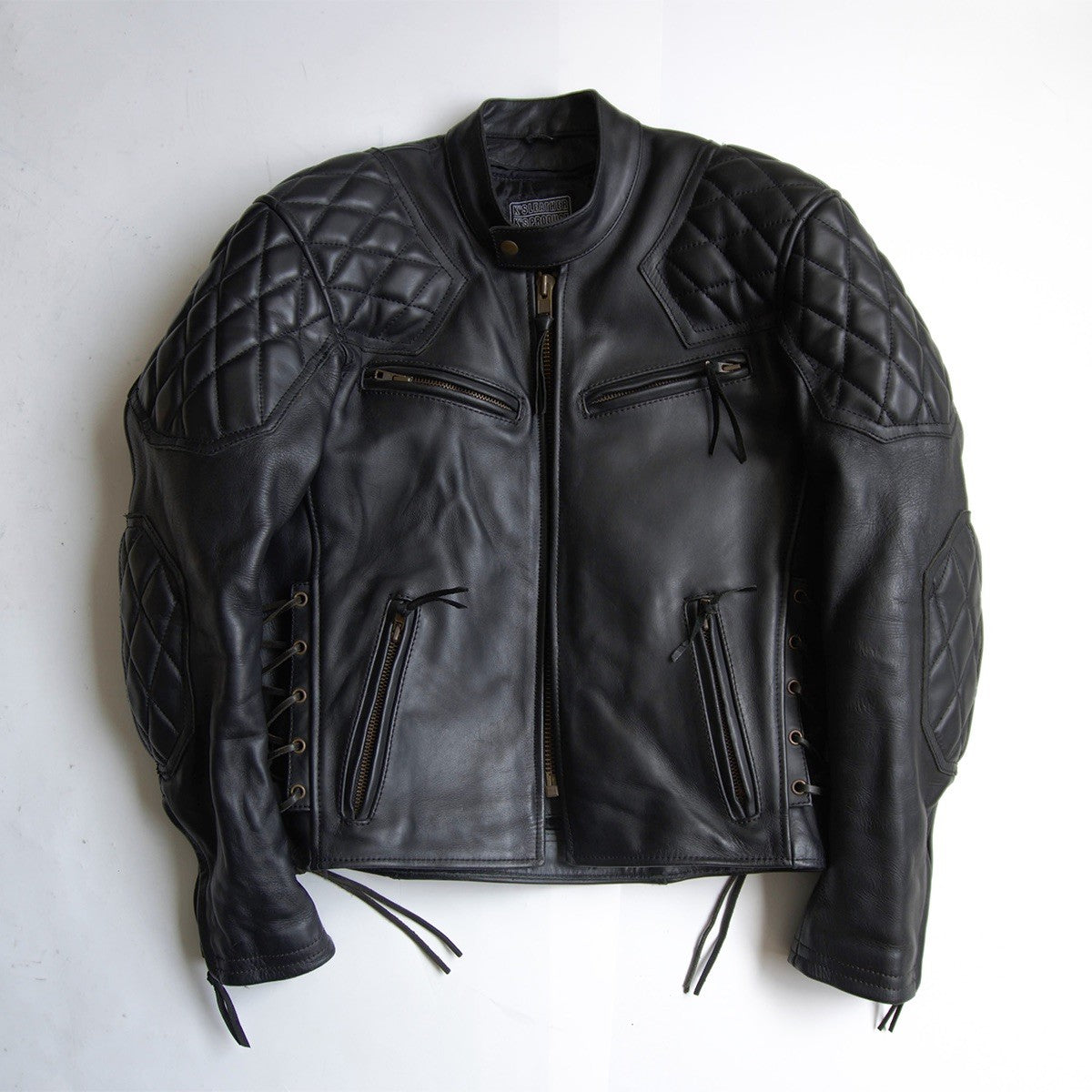 KADOYA EVO Padded Single Rider Leather Jacket Black Size LL