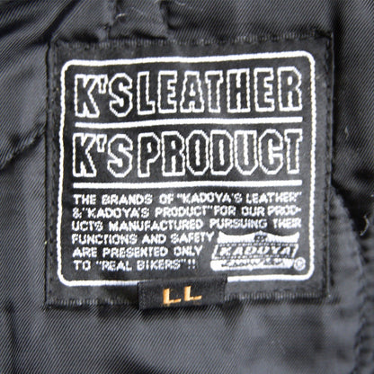 KADOYA EVO Padded Single Rider Leather Jacket Black Size LL