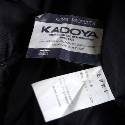 KADOYA EVO Padded Single Rider Leather Jacket Black Size LL