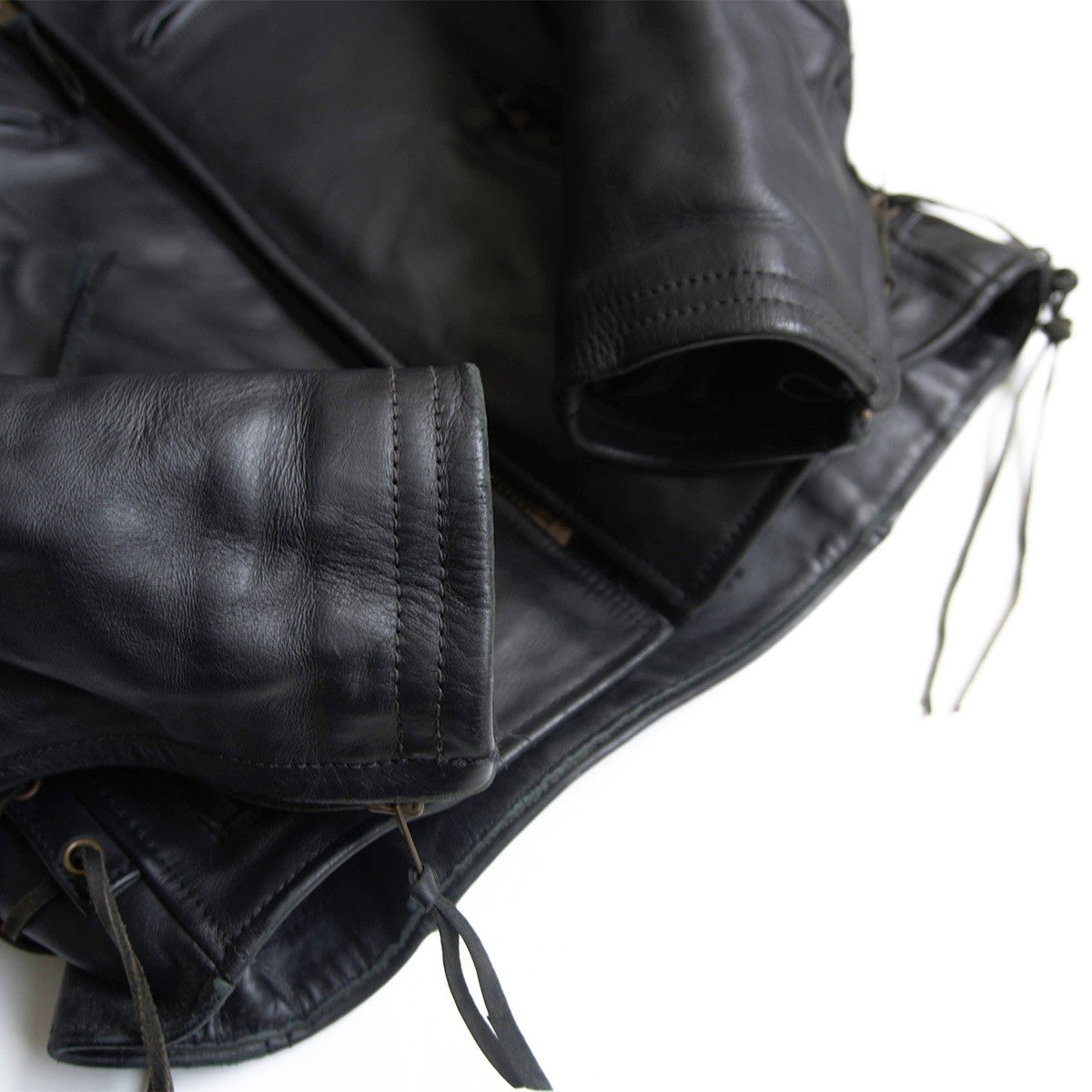 KADOYA EVO Padded Single Rider Leather Jacket Black Size LL
