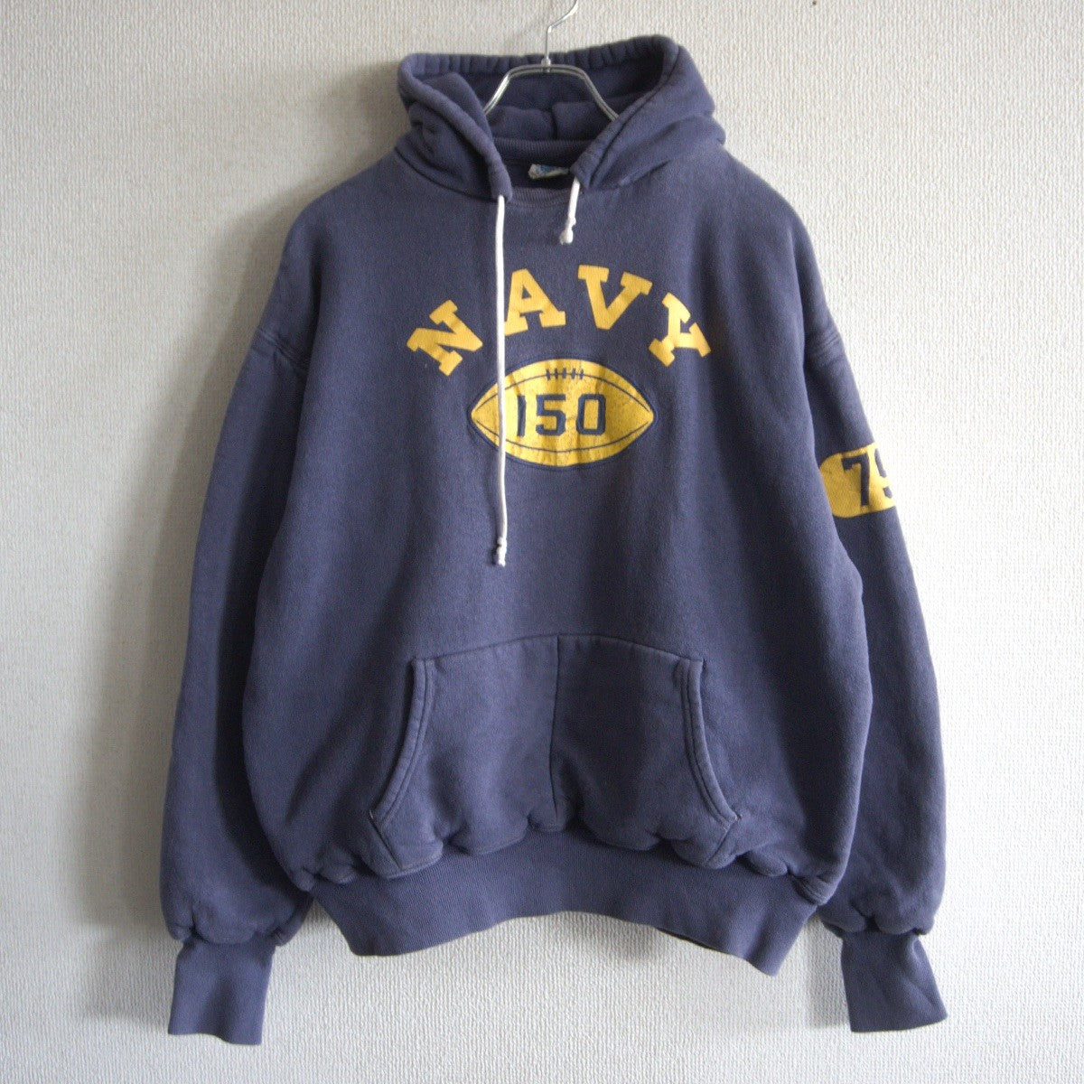 WAREHOUSE John Gluckow Double Face Hoodie Navy Size XL