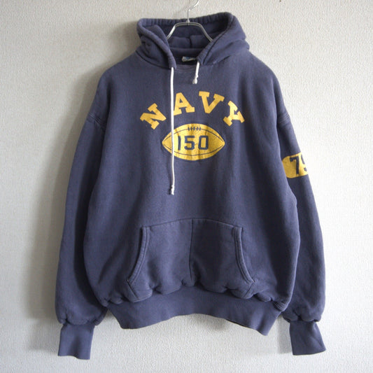 WAREHOUSE John Gluckow Double Face Hoodie Navy Size XL