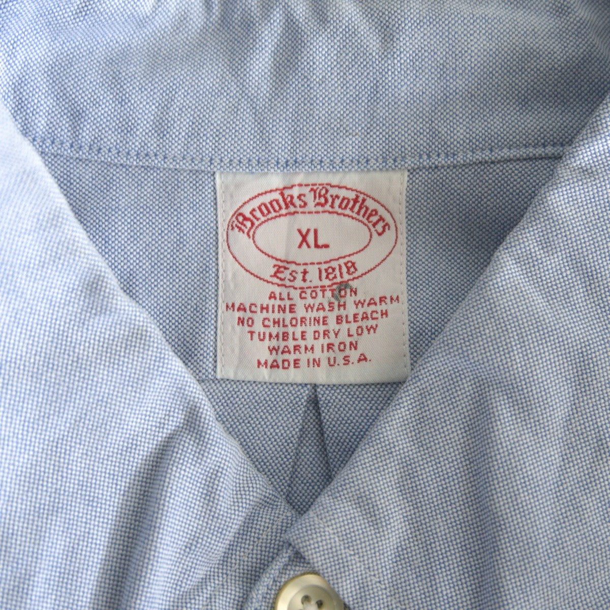 BROOKS BROTHERS Made in USA Oxford BD Shirt Size XL