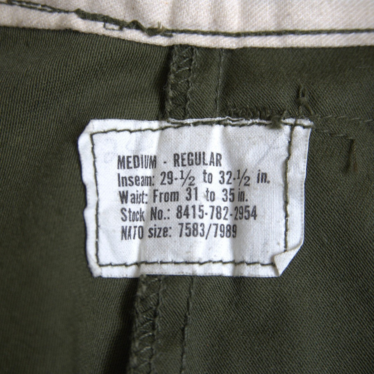 US ARMY 70s M-65 Field Cargo Pants Size MEDIUM/REGULAR