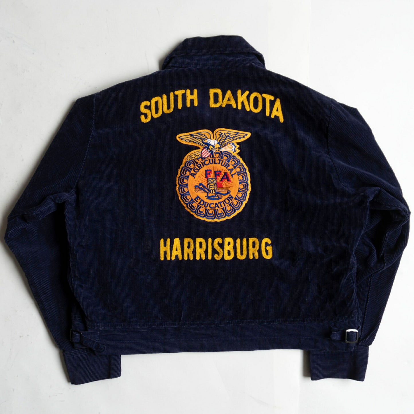 FFA Farmers Work Jacket Navy Corduroy Embroidery Size S