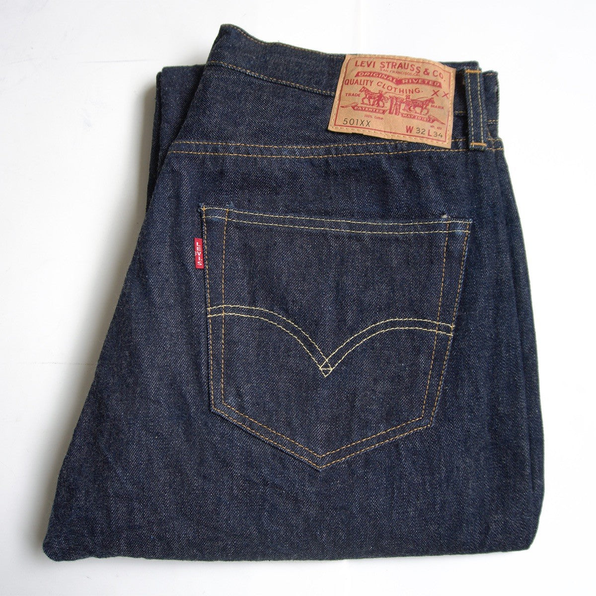 LEVI'S VINTAGE CLOTHING 501XX Big E Denim Pants Size 32×34