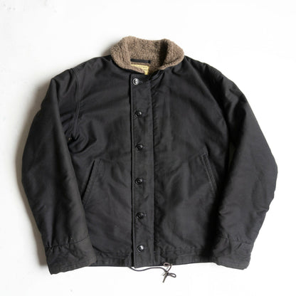BUZZ RICKSON N-1 Deck Jacket Navy Alpaca Lining Size XXS