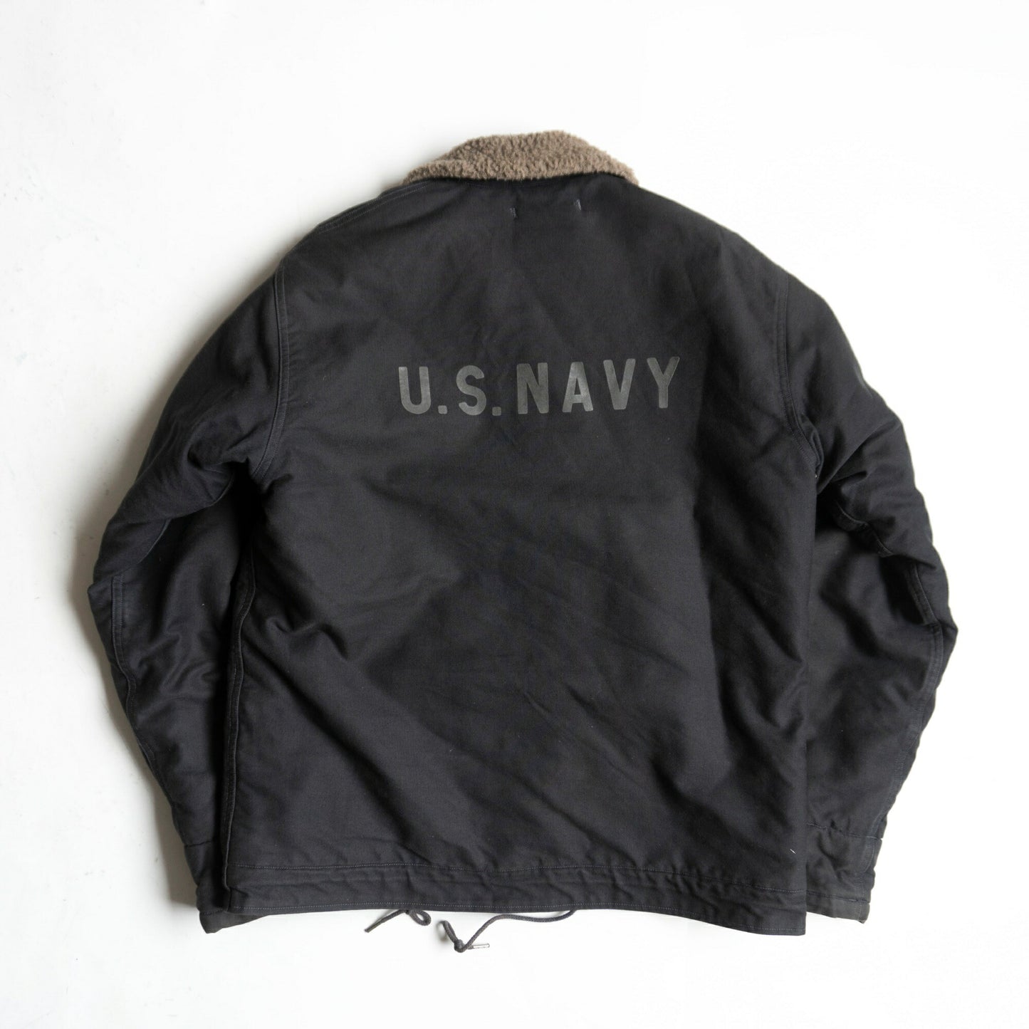 BUZZ RICKSON N-1 Deck Jacket Navy Alpaca Lining Size XXS