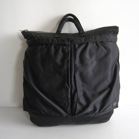 PORTER TANKER Nylon 2-Way Helmet Bag Black Size ONE SIZE