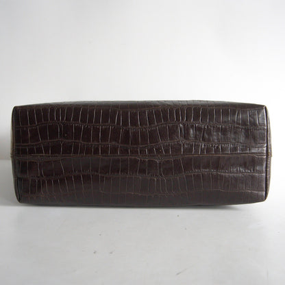 FELISI 15/20/SA Croc Embossed Leather Tote Bag Size ONE SIZE