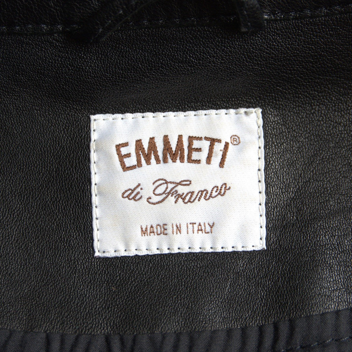 EMMETI Lamb Leather Single Rider Jacket Black Size L