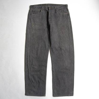 LEVI'S 90s 501 Pre-Dyed Black Denim Made in USA Size 36×34