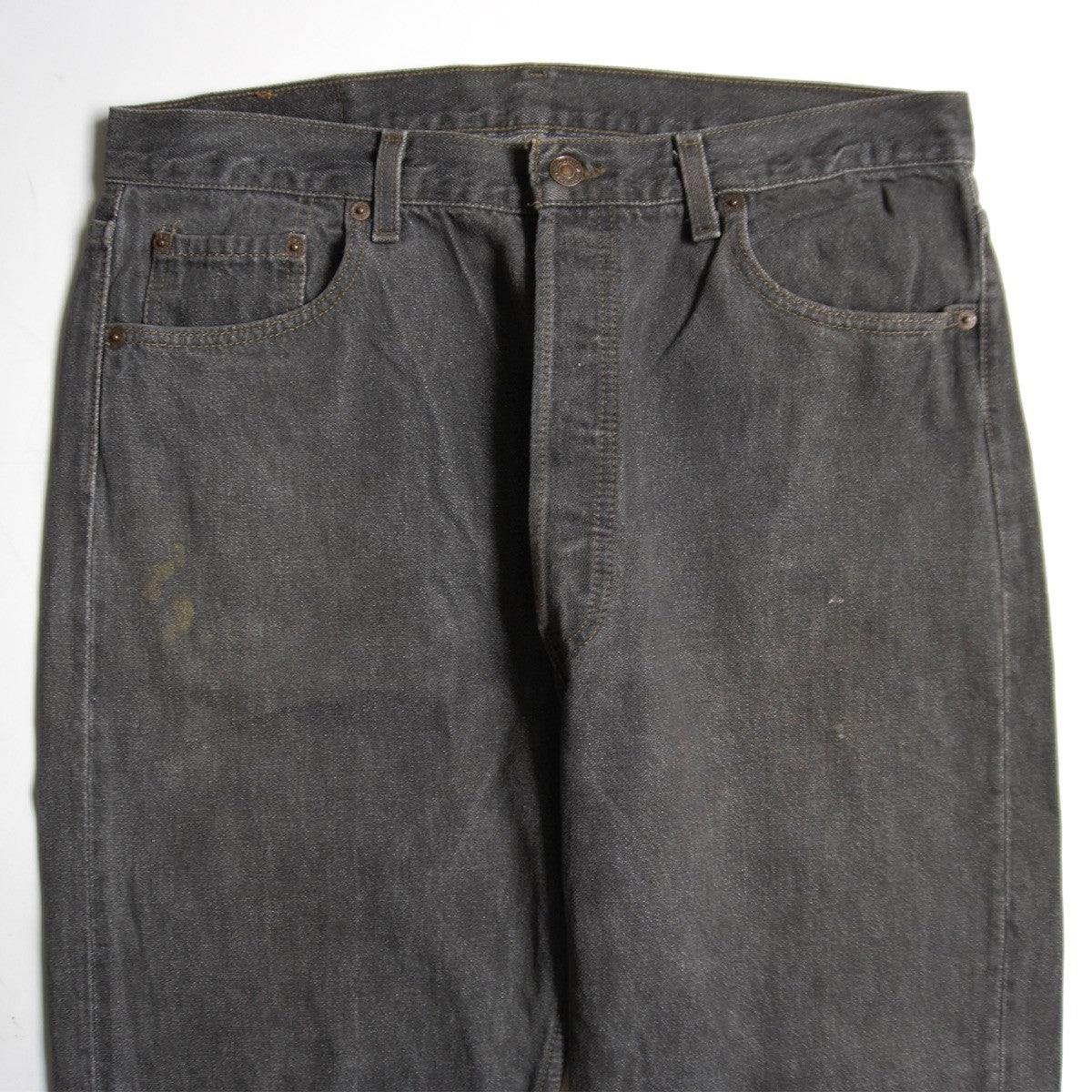 LEVI'S 90s 501 Pre-Dyed Black Denim Made in USA Size 36×34