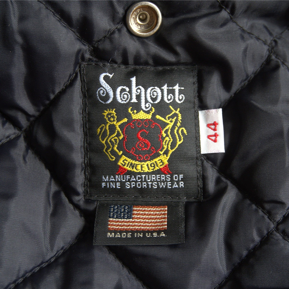SCHOTT 613US One Star Double Riders Jkt Black Size S