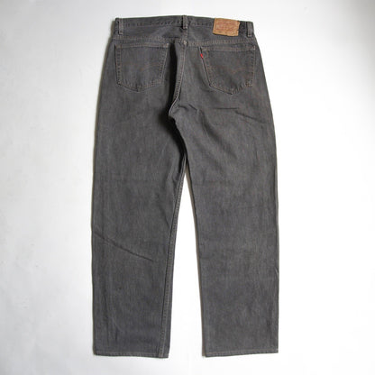 LEVI'S 90s 501 Pre-Dyed Black Denim Made in USA Size 36×34