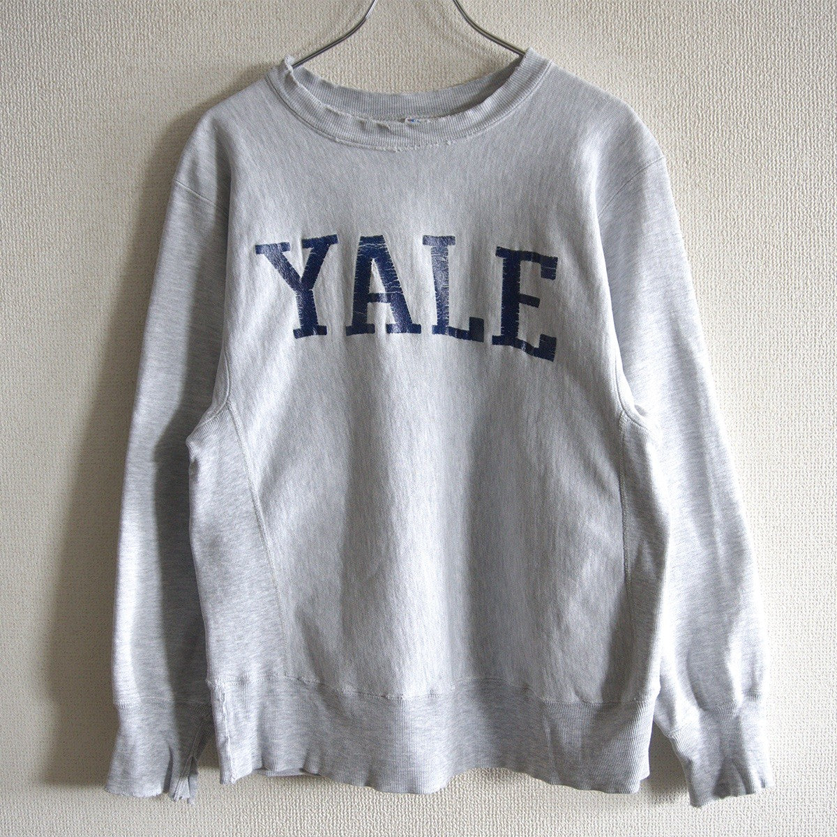 CHAMPION 80s Yale Reverse Weave College Sweatshirt Size M