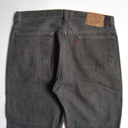 LEVI'S 90s 501 Pre-Dyed Black Denim Made in USA Size 36×34