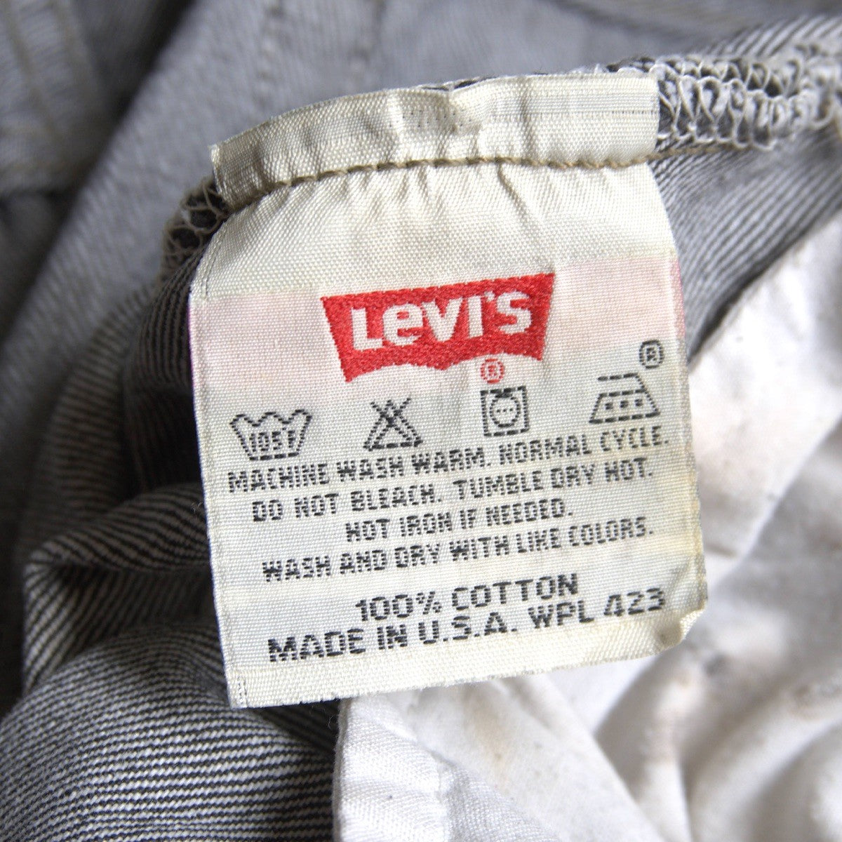 LEVI'S 90s 501 Pre-Dyed Black Denim Made in USA Size 36×34