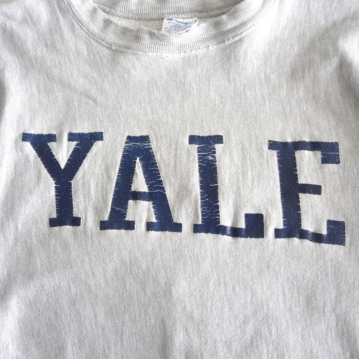 CHAMPION 80s Yale Reverse Weave College Sweatshirt Size M