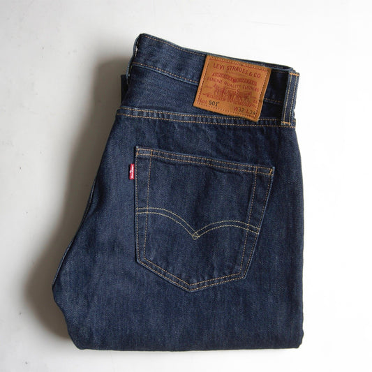 LEVI'S PREMIUM Made in USA 501 Big E Dark Wash Size 32×34