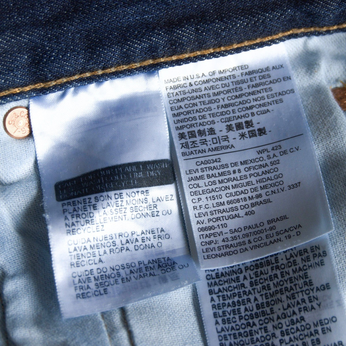 LEVI'S PREMIUM Made in USA 501 Big E Dark Wash Size 32×34