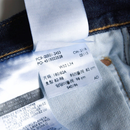 LEVI'S PREMIUM Made in USA 501 Big E Dark Wash Size 32×34