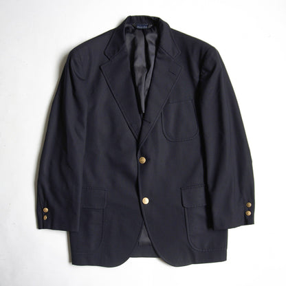BROOKS BROTHERS Navy Blazer Gold Buttons Size 40SHT