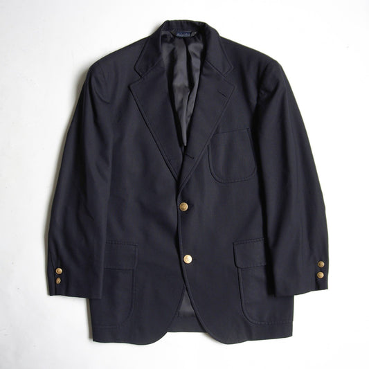 BROOKS BROTHERS Navy Blazer Gold Buttons Size 40SHT