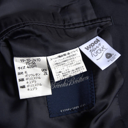 BROOKS BROTHERS Navy Blazer Gold Buttons Size 40SHT