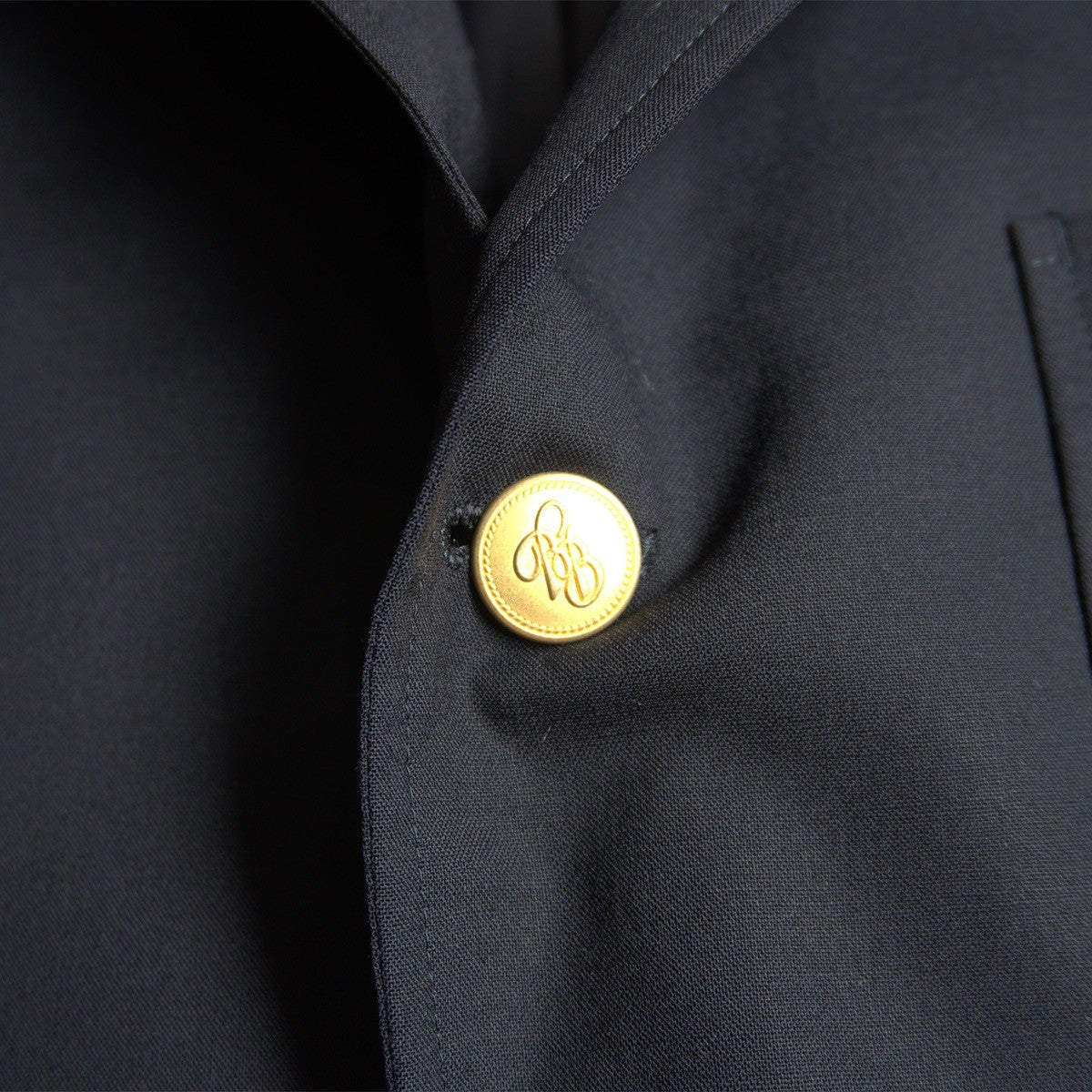 BROOKS BROTHERS Navy Blazer Gold Buttons Size 40SHT