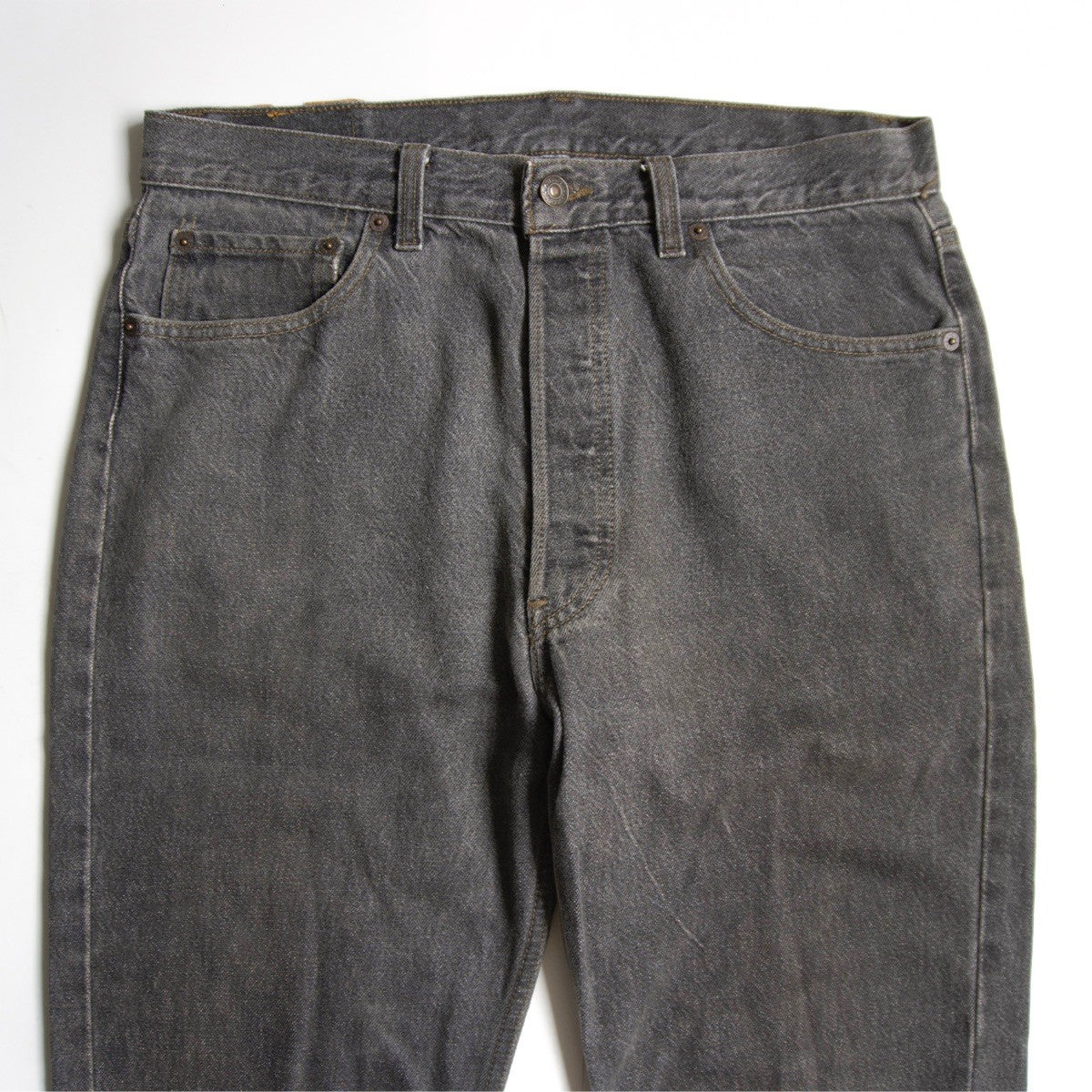 LEVI'S 90s 501 Black Denim Pants USA Made Size 34×32