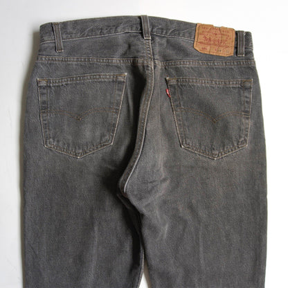 LEVI'S 90s 501 Black Denim Pants USA Made Size 34×32