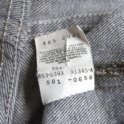 LEVI'S 90s 501 Black Denim Pants USA Made Size 34×32